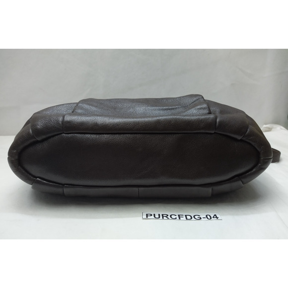 Coach Madison Brown Leather Double Handles Zipper Closure Satchel Bag - Picture 8 of 16